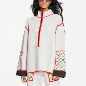 Louis Vuitton Off-White Monogram Vivid Trim Pullover